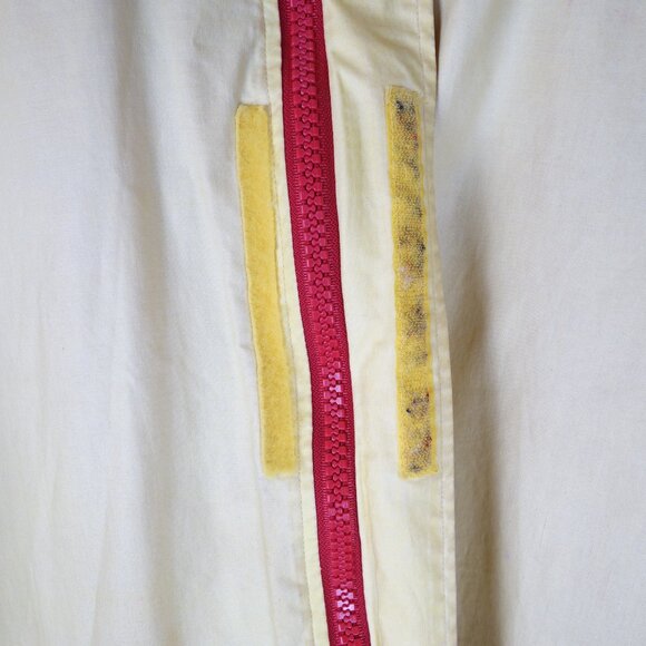 Vintage Ralph Lauren Embroidered Fireman Rain Jacket w/ Red Lining, Size Large - Picture 14 of 16